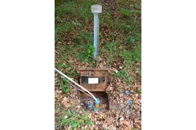 A location of the groundwater quality monitoring network