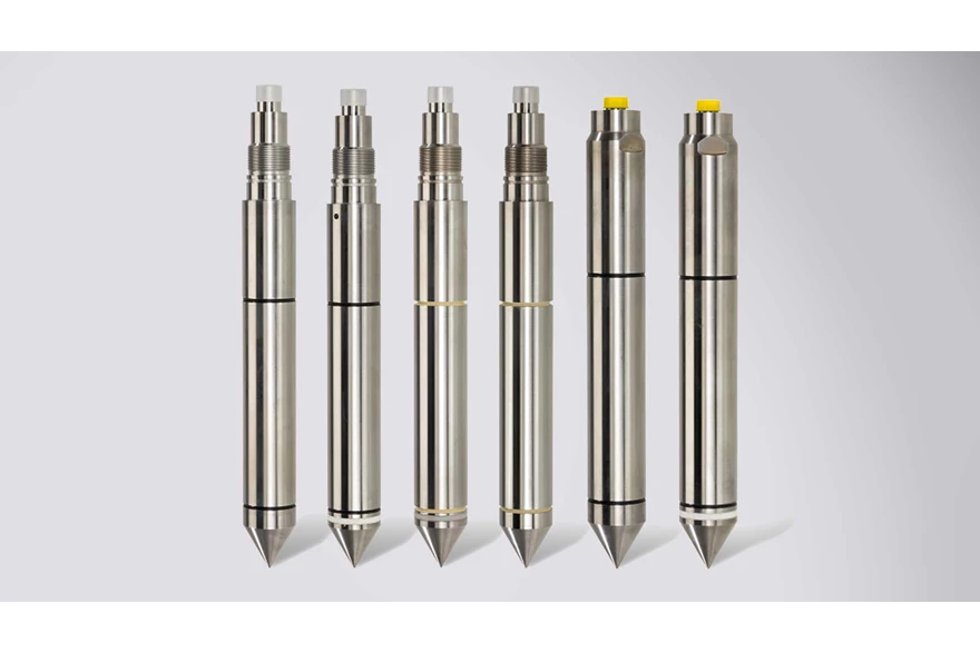 Figure 1: A range of CPT cone penetrometers