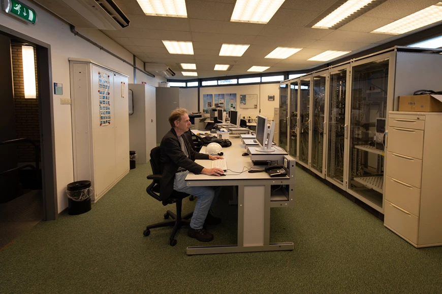 Control centre at KNMI research facility Cabauw where data is analysed