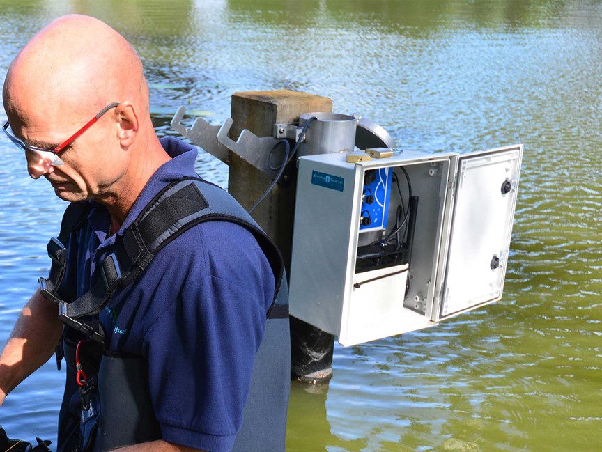Water quality monitoring with multiparameter meter