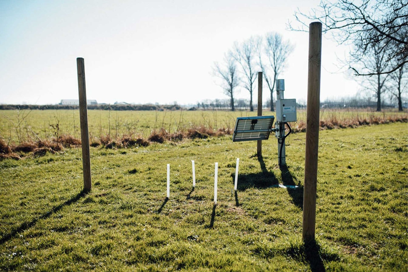De Lysimeter wordt gevuld met een ongestoorde grondkolom en vervolgens ingegraven