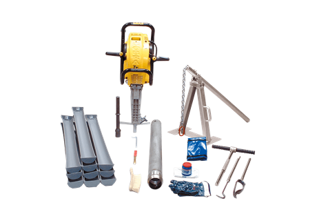 Soil column cylinder auger set 