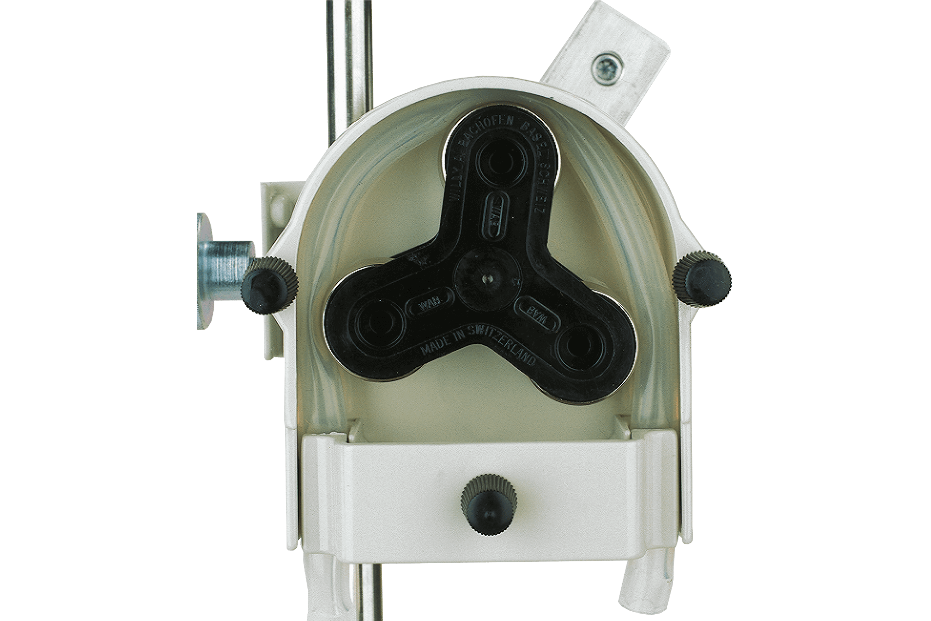 Hand-operated peristaltic pump - detail