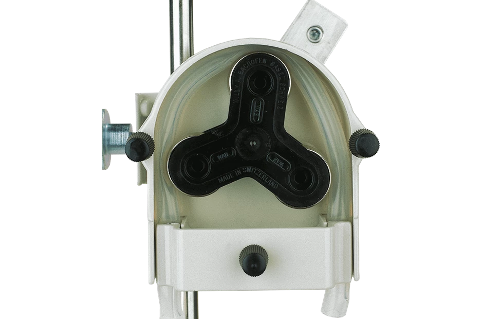 Hand operated peristaltic pump
