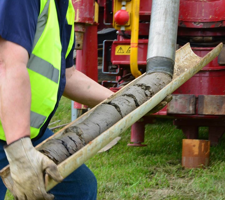 Soil samples taken with the CompactRotoSonic drilling rig