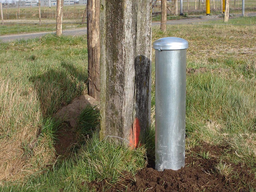 Monitoring well in the field