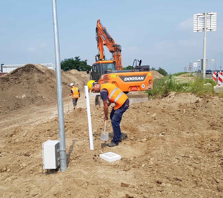 Monitoringsnetwerk Noorderbrug Maastricht peilbuis plaatsen