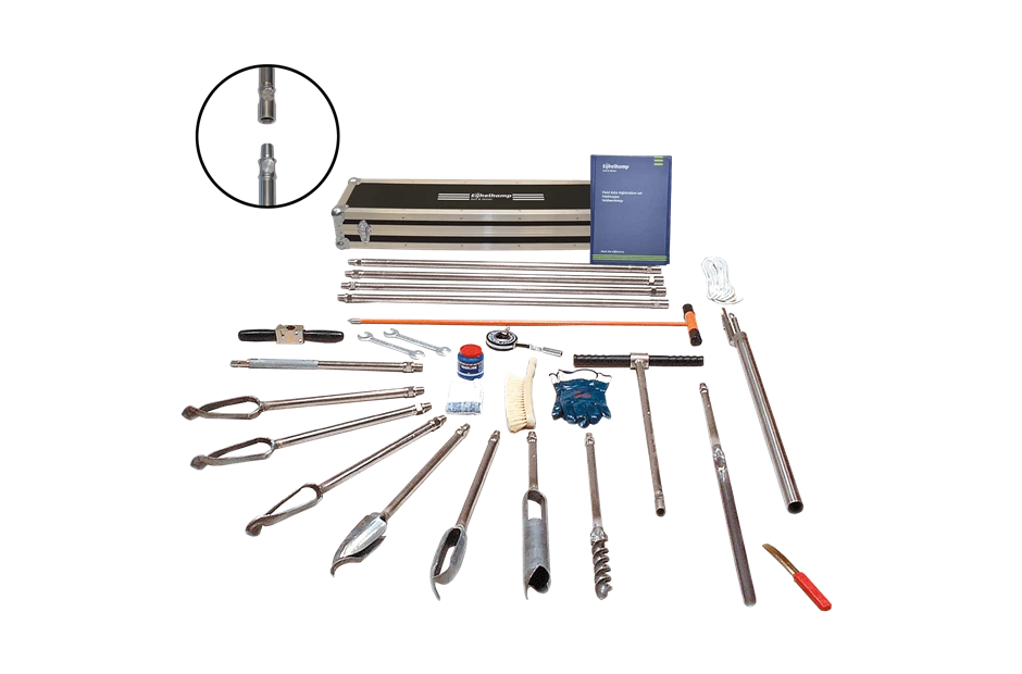 Hand auger set with conical connection, standard | Royal Eijkelkamp