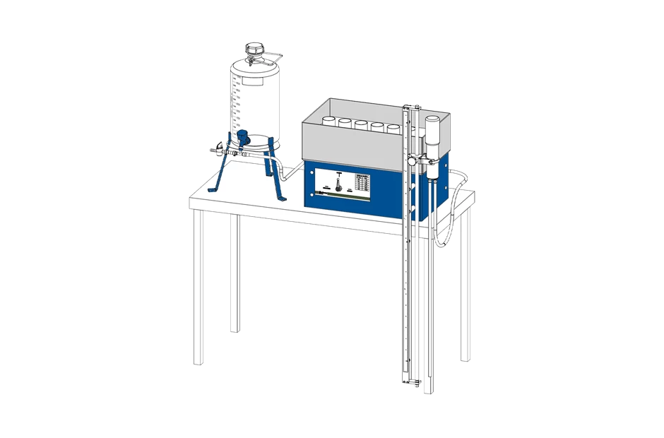 Sandbox for the pF determination of soil samples Sandbox for the pF determination of soil samples