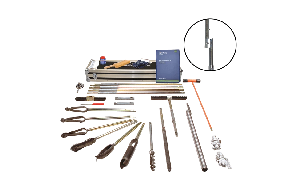 Hand auger set with bayonet connection standard Royal Eijkelkamp