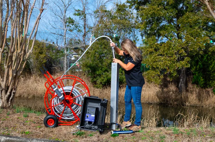 Submersible MP1 pump used in the field
