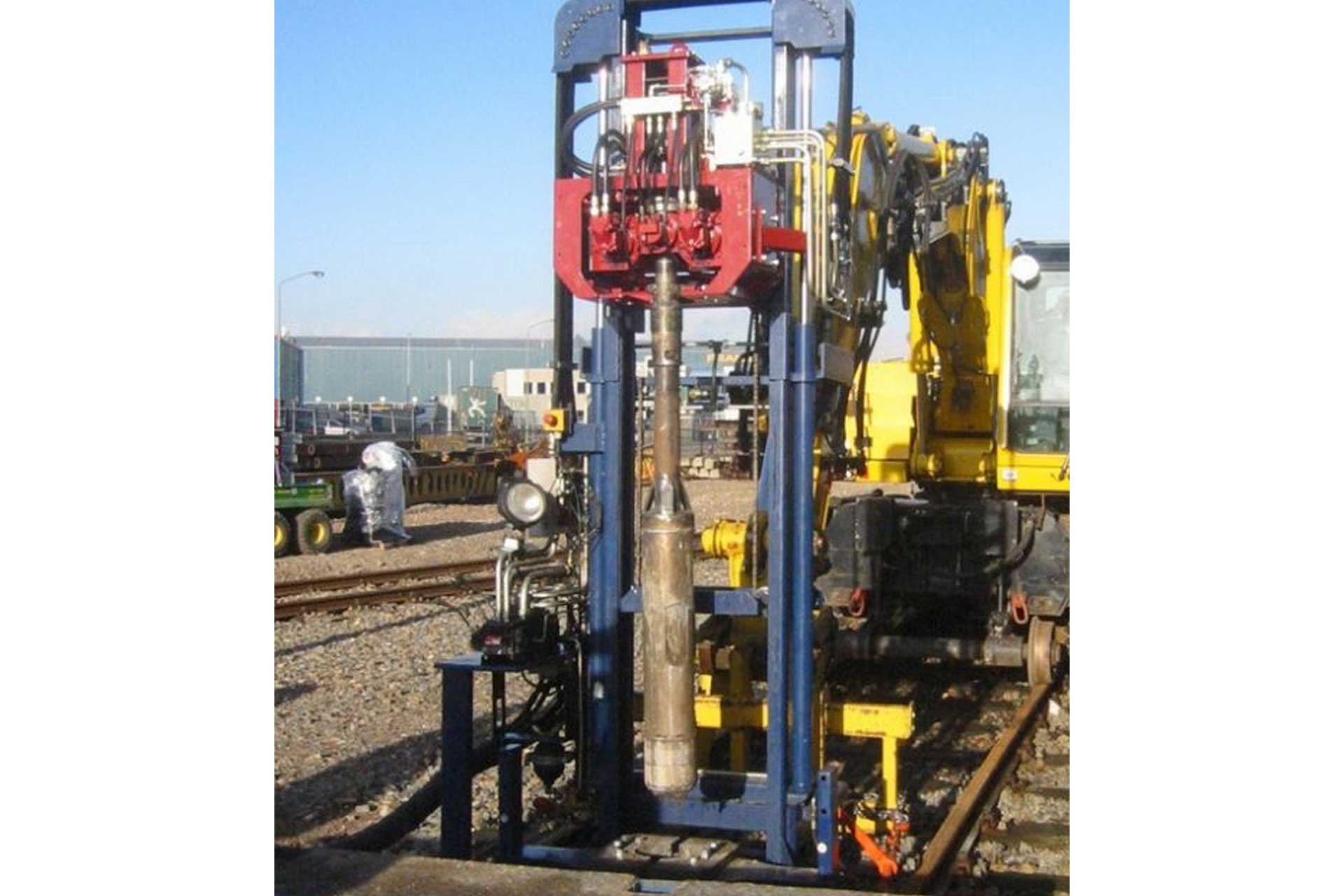 Using the railway gravel sampler