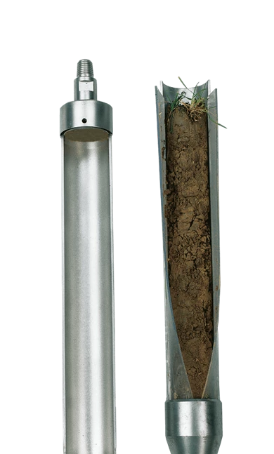 Split Tube Sampler With Sample
