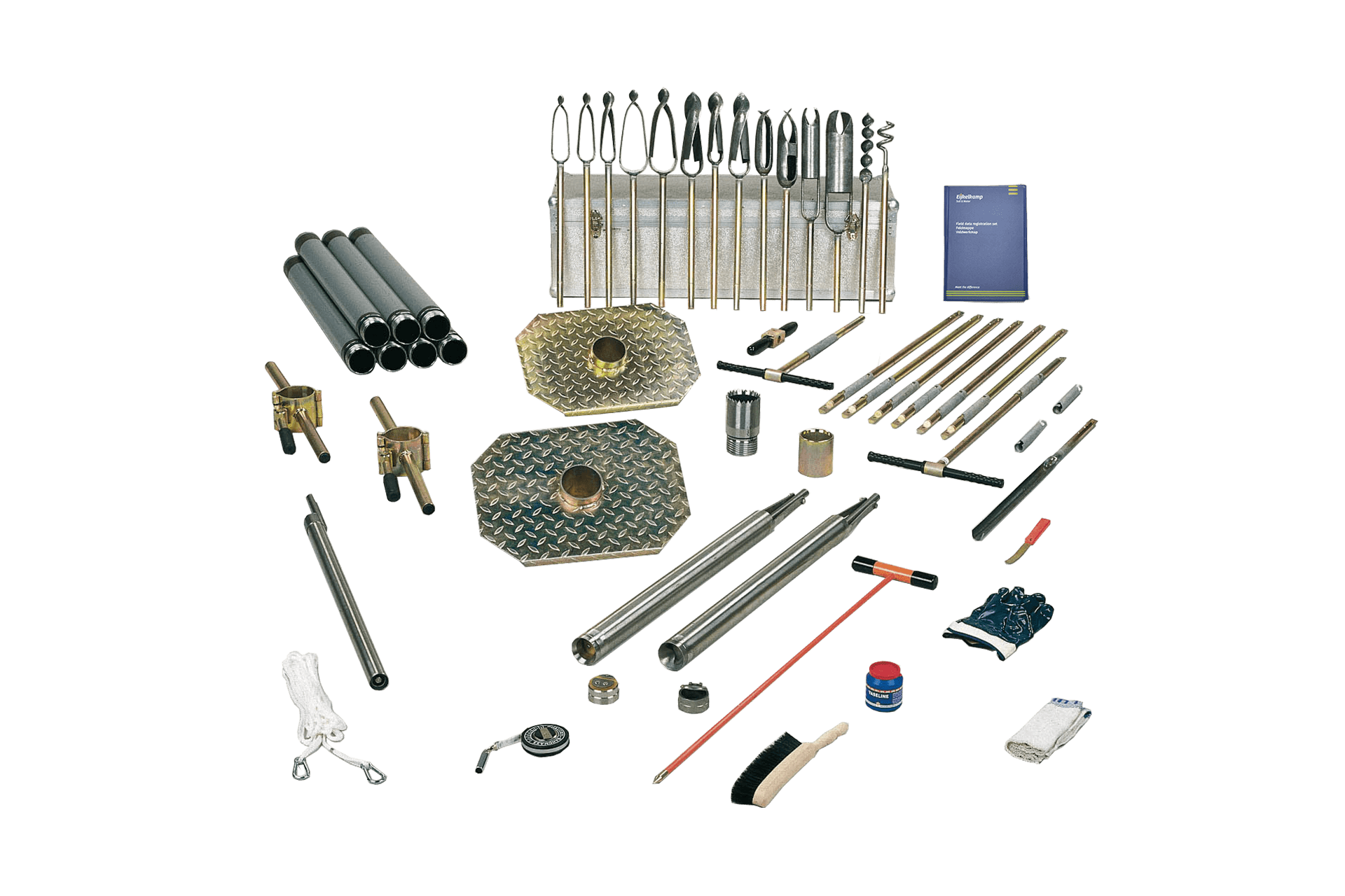 Hand bailer auger set - bayonet connection, standard