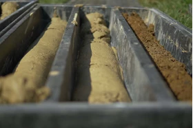 Soil samples taken with the SingleWall CoreBarrel system