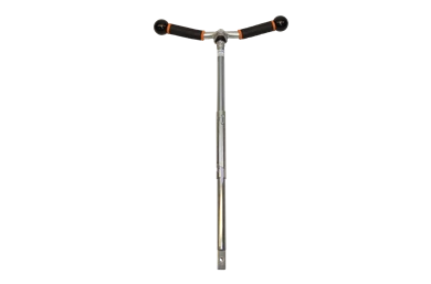 Auger handle with ratcher and bayonet connection