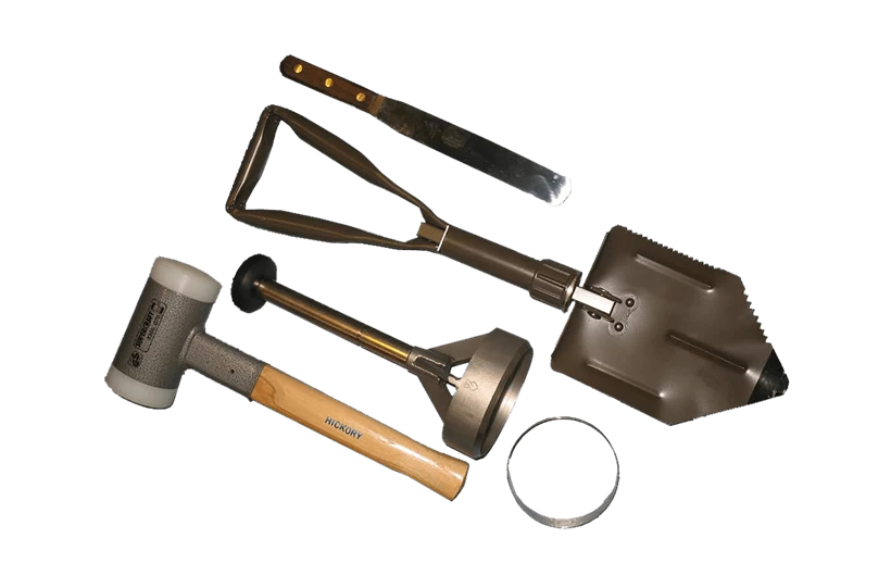 Soil sample ring kit model Z103, 103 millimeter diameter