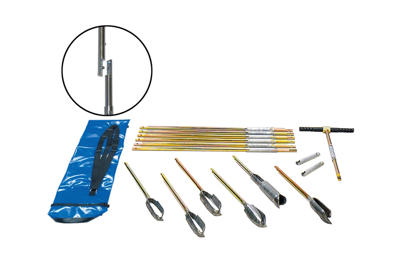Compact Edelman hand auger prospecting kit