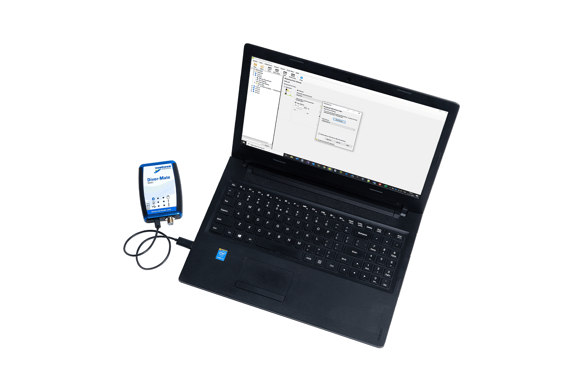 Diver Mate With Laptop